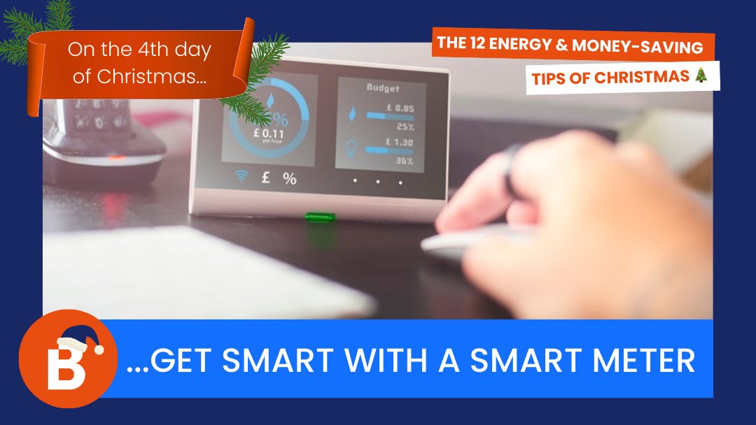 On the 4th day of Christmas…get smart with a meter 
A smart meter shows exactly when and where your business is using energy, in pounds and pence. That real‑time view makes it easier to spot waste and keep seasonal spending under control.