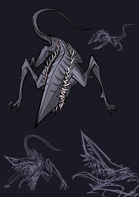 Random creature sketches that I never finished