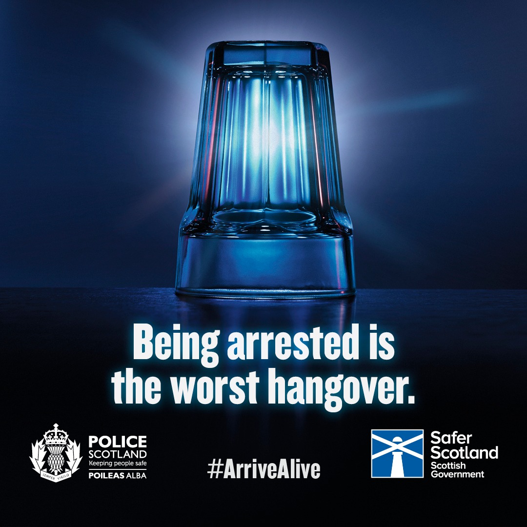 If you had a drink last night, stop and think before you get behind the wheel. You can still be over the limit the morning after.

Read more at roadsafety.scot/road-user-advi…

#ArriveAlive