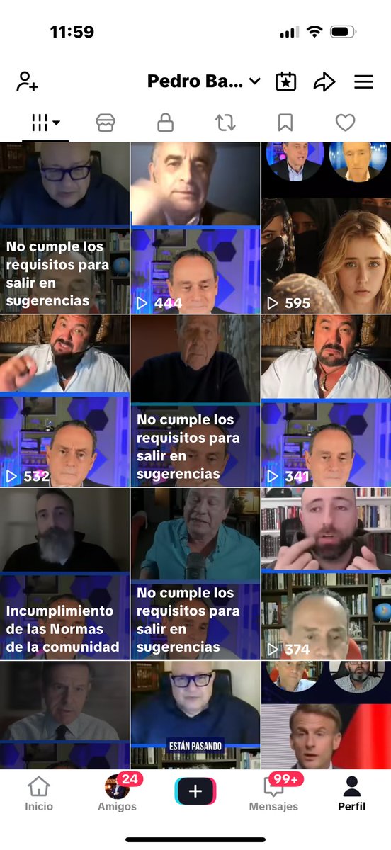 geoestratego's tweet image. La censura en TikTok ya es tan descarada como agobiante.
Se ve que están cumpliendo a rajatabla las directrices censoras de la Unión Europea.
Los vídeos que se pueden subir sin ningún problema a cualquier otra plataforma, son prohibidos o limitada su difusión en TikTok.
Se…