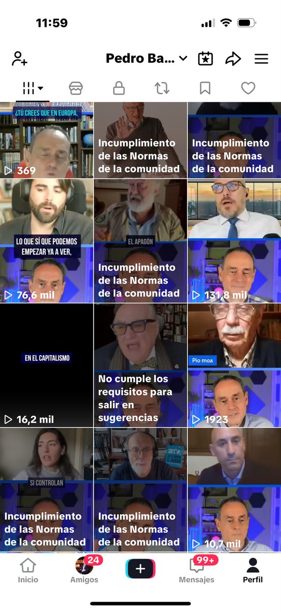 geoestratego's tweet image. La censura en TikTok ya es tan descarada como agobiante.
Se ve que están cumpliendo a rajatabla las directrices censoras de la Unión Europea.
Los vídeos que se pueden subir sin ningún problema a cualquier otra plataforma, son prohibidos o limitada su difusión en TikTok.
Se…