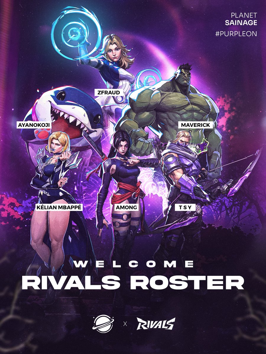 🪐Planet Sainage orbits MRC S5.

Reloaded, sharper edges.🔥💜

🛡️<a href="/maverickz_mr/">Maverick</a>
🛡️Kélian Mbappé
⚔️<a href="/AmongMR6/">Among</a>
⚔️<a href="/FeelingsOw/">Tuesday_MR</a> 
🫴🏻<a href="/zFrauddd/">zFraud</a>
🫴🏻<a href="/TheEgoistRin/">Talal</a>

🔁<a href="/LyptonX/">LyptonX</a>
🔁<a href="/ErrorTerror_/">André</a>

🧠@SoruhXVII
💼<a href="/xduchessmarie/">marie</a>
💼<a href="/1WidowSainage/">,,insane’’ SAINAGE</a>
📊<a href="/raikx_x/">raik</a>

📸<a href="/dayinkyoto/">F5 Day's 京</a>

#purpleON | #MarvelRivals