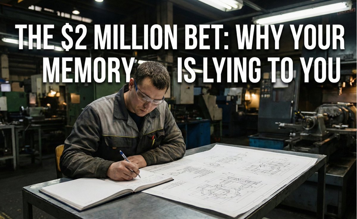 NowackiPM's tweet photo. The $2 Million Bet: Why Your Memory is Lying to You https://t.co/m9Y4pf0Wn7 https://t.co/tzYkiazKqN