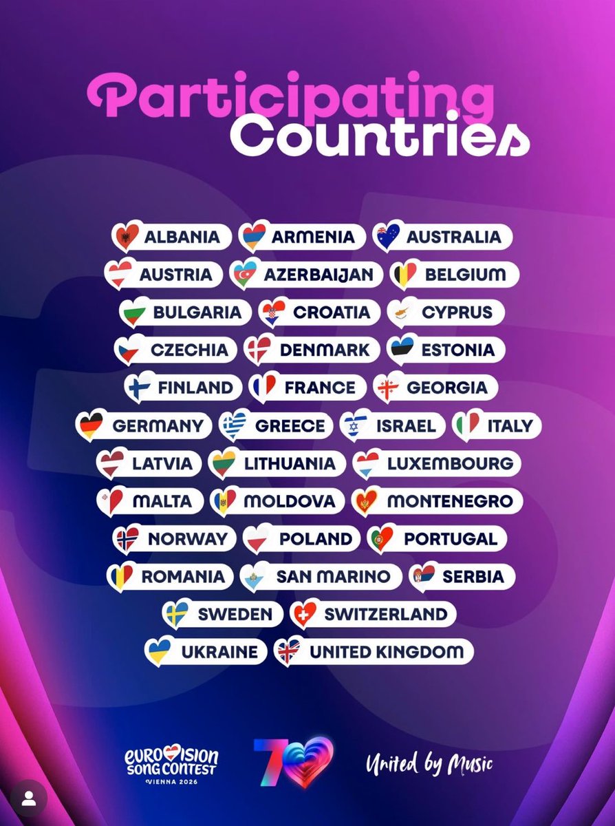 Seeing the Eurovision participants list without Spain, Slovenia, Ireland, Iceland, and the Netherlands just seems unreal.... And for what?! To protect a country literally committing the most publicly documented genocide in all of history. Disappointed is a massive understatement.