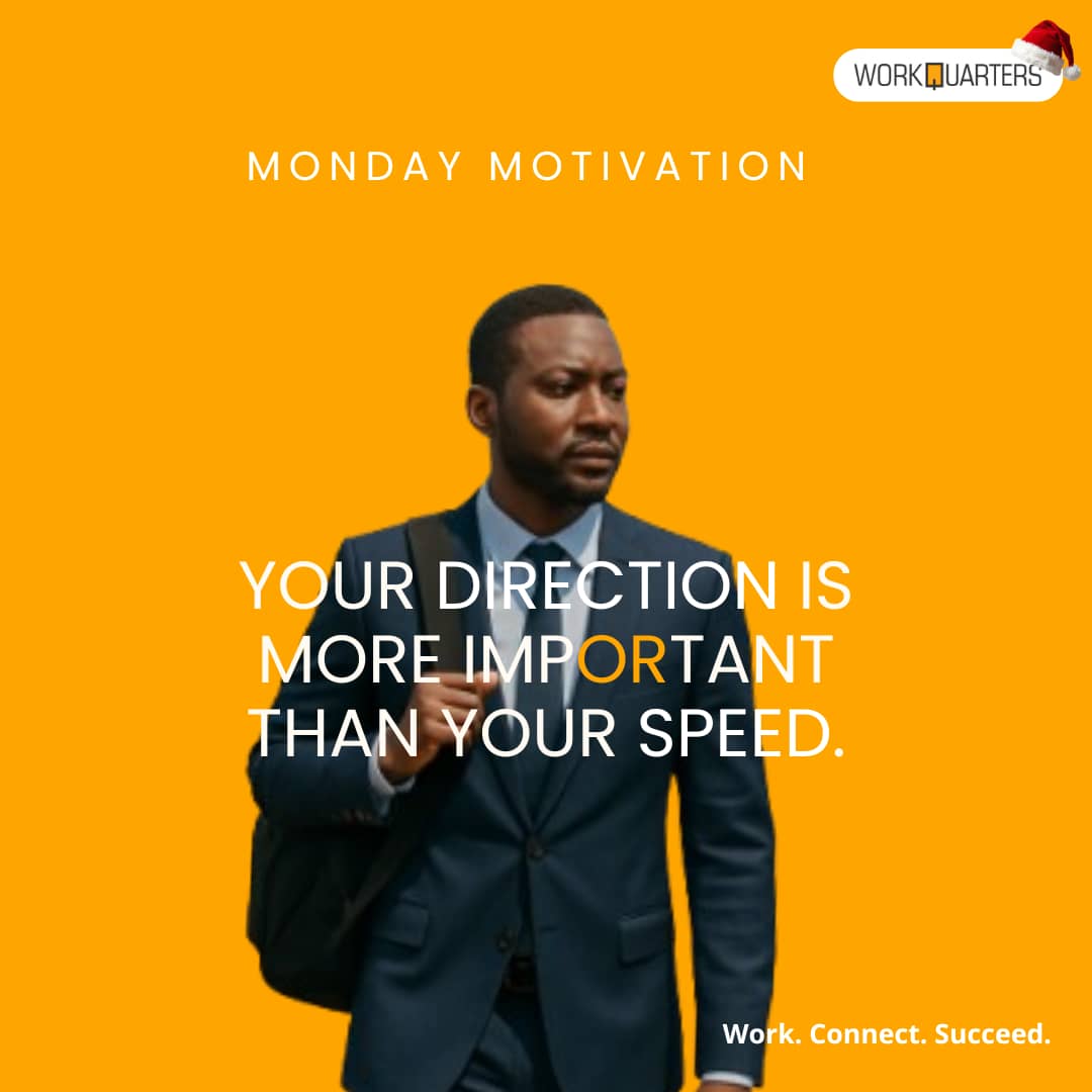 Workquarters1's tweet photo. Moving with purpose beats rushing without clarity ✨

Progress grows where direction leads ➡️

#MondayMotivation
#Workquarters
#CoworkingSpace
#Ikorodu https://t.co/3rcbDXi5Hr