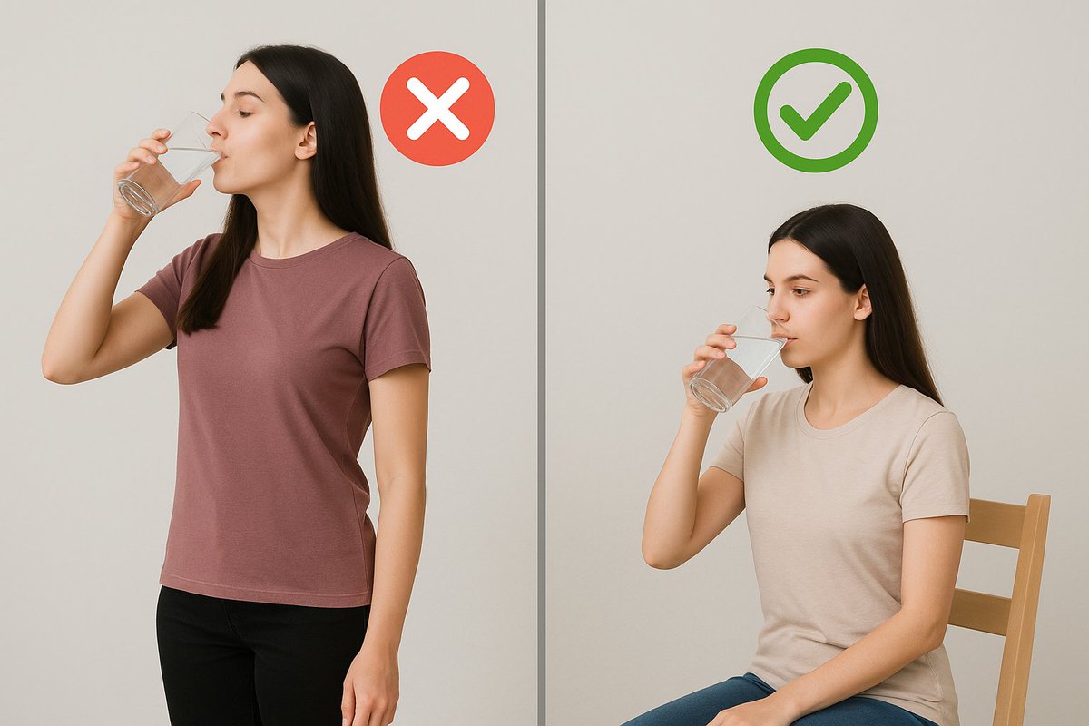 As A Muslim मैं बैठ कर पानी पिता हूं क्यों इसकी वजह आप पढ़ें और समझे 👇

Definition: Standing vs Sitting Water 👉Science View

 👉Standing Drinking Water
Defination 
खड़े होकर पानी पीना वह स्थिति है
जिसमें शरीर unstable रहता है
और पानी gravity के साथ
digestive system को bypass