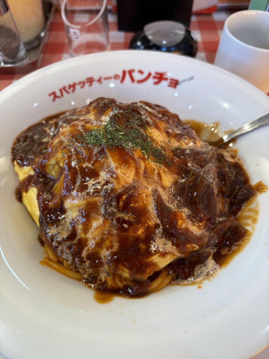 Wui3Gc's tweet photo. オムナポ🍝ごちそうさまでした(≧∀≦) https://t.co/EOn920xLTC