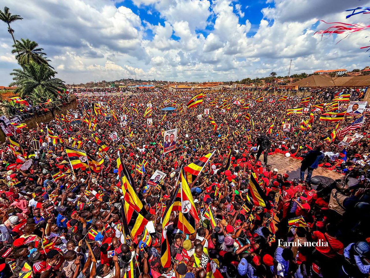 HEBobiwine's tweet image. This is our first campaign rally at Wankuluku stadium in Lubaga South. The revolution is loud. Nothing can stop a united force of oppressed people.
#ANewUgandaNow
#ProtestVote2026 
#PeoplePowerOurPower