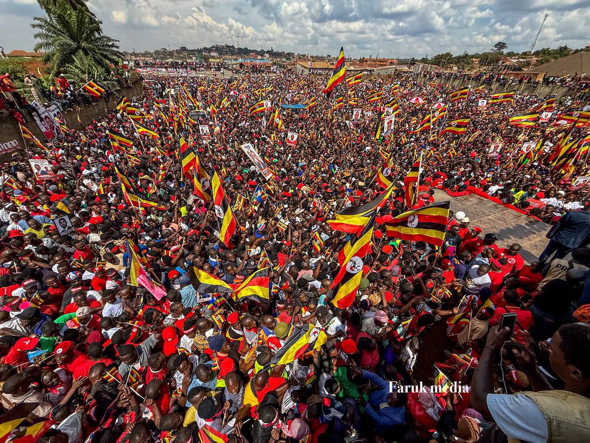 HEBobiwine's tweet image. This is our first campaign rally at Wankuluku stadium in Lubaga South. The revolution is loud. Nothing can stop a united force of oppressed people.
#ANewUgandaNow
#ProtestVote2026 
#PeoplePowerOurPower