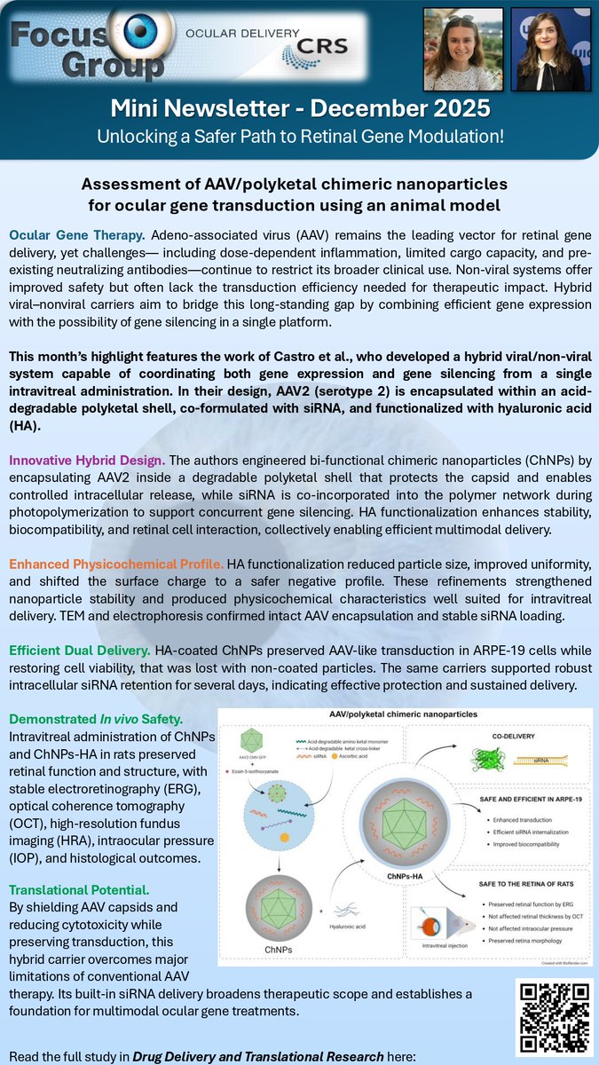 CRS Focus Group - Ocular Delivery tweet media