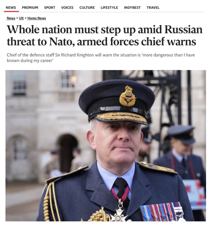 Tobias_Ellwood's tweet image. RUSSIA'S SHADOW WAR AGAINST THE UK:

The post- Cold War holiday is over.

👇When our MI6 chief &amp;amp; the head of our Armed Forces give separate speeches on the growing threat from Russia-we should listen.

As things stand the UK is woefully unprepared for what's coming over the hill.