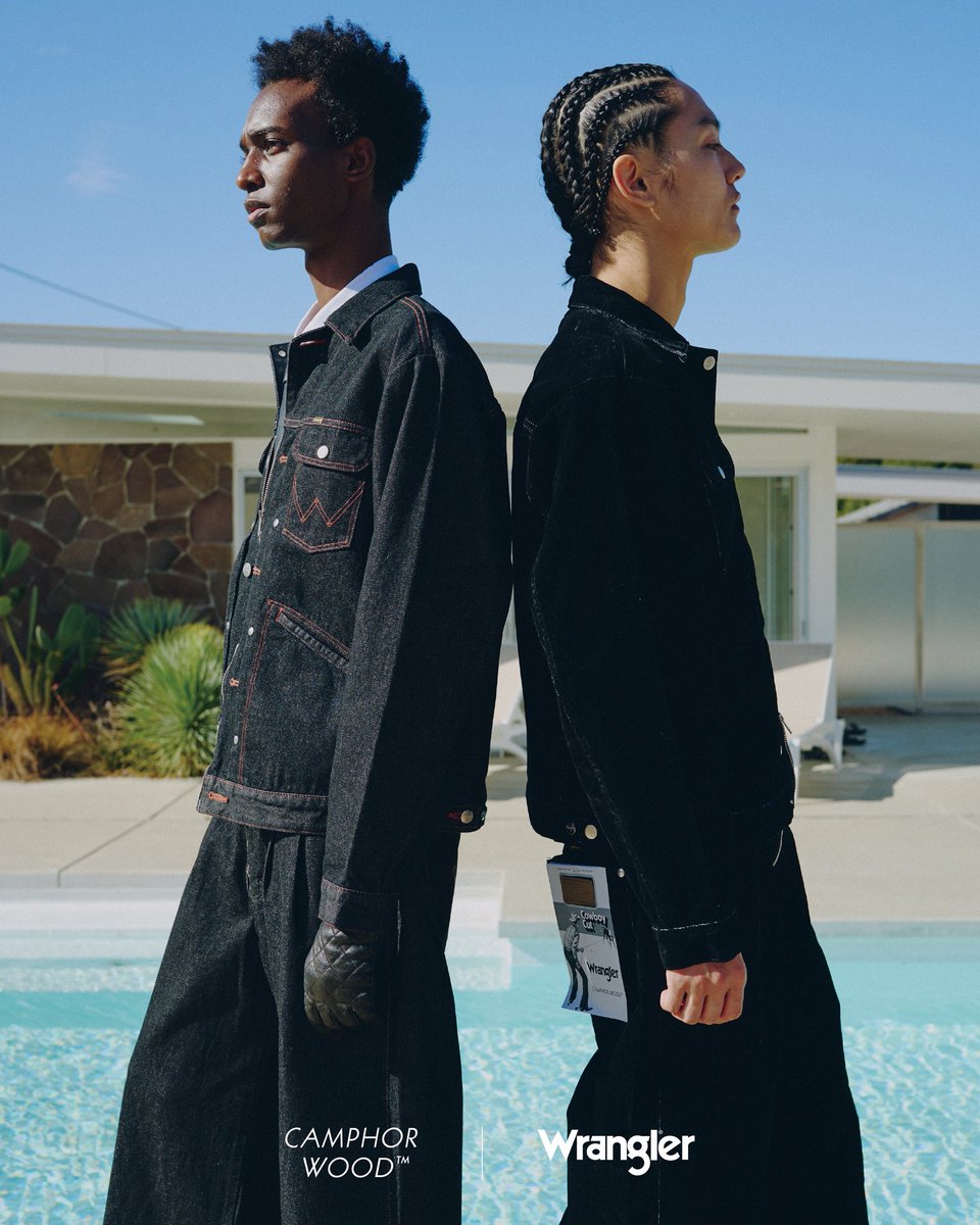 camphor wood wrangler デニムセットアップ ブラック CamphorWood