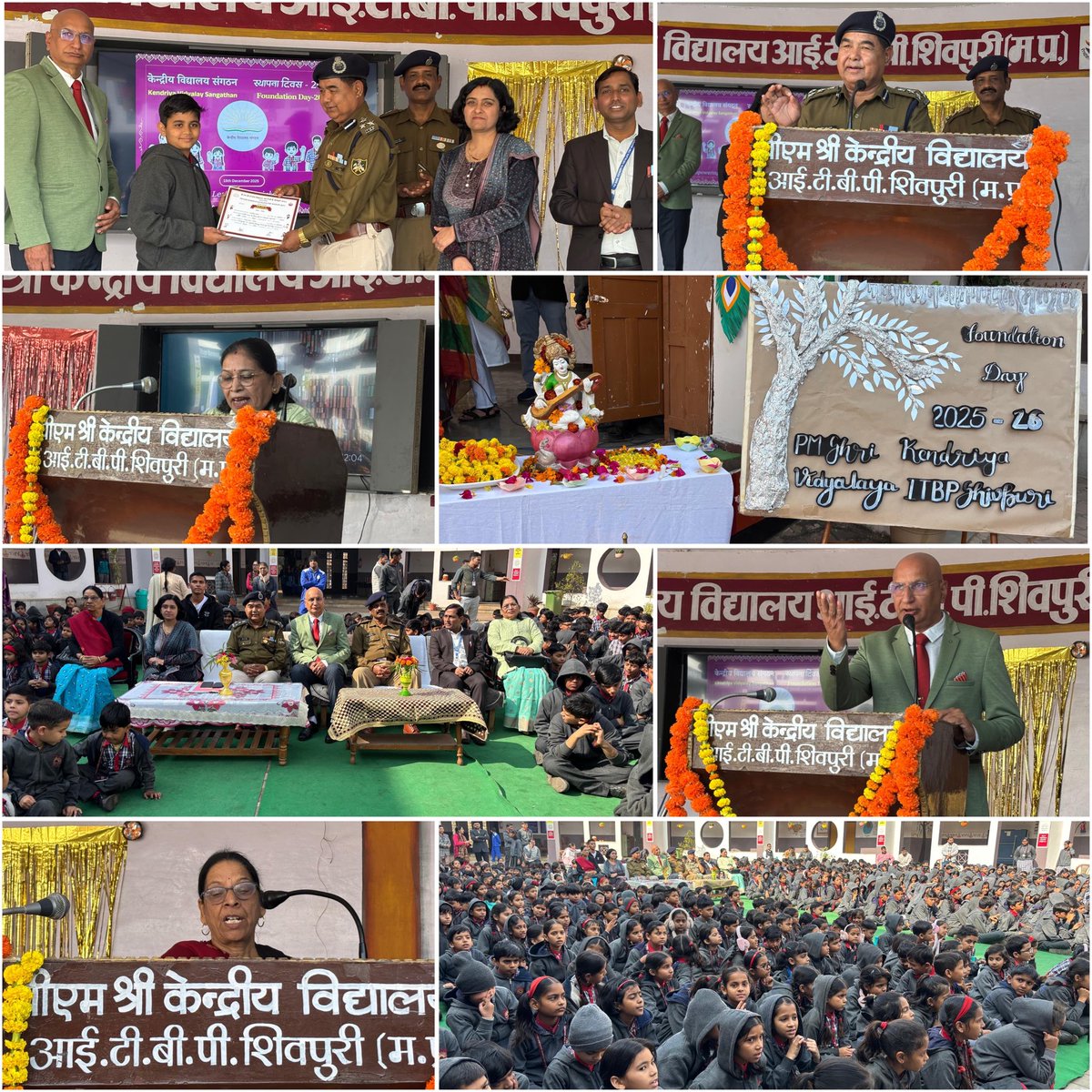 kvitbpshivpuri's tweet photo. Celebration of KVS Foundation Day at PM SHRI KV ITBP Shivpuri with honoured Chief guests, esteemed ex-teachers and proud alumni of our vidyalaya.
A day filled with pride, colours and togetherness.
#KVSFoundationDay #ProudKVians
@KVS_HQ @kvs_bhopal https://t.co/K18kSj3SmC