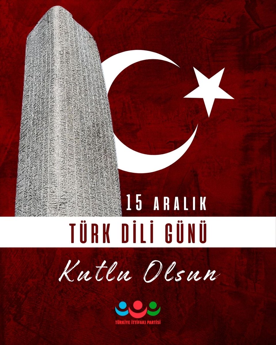 Dilde, işte, fikirde birlik diyerek aynı kelimelerde buluşan, aynı duygularda birleşen büyük bir aileyiz. Türkçe; acımızı da sevincimizi de birbirimize anlatabildiğimiz ortak yuvamızdır.

15 Aralık Türk Dili Günü kutlu olsun. 🇹🇷