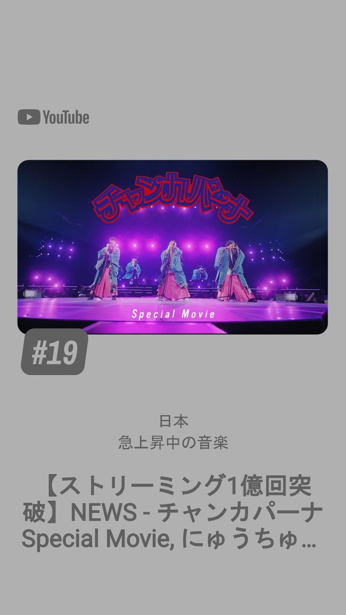 チャンカパーナ急上昇19位だ！！！ #チャンカパーナ