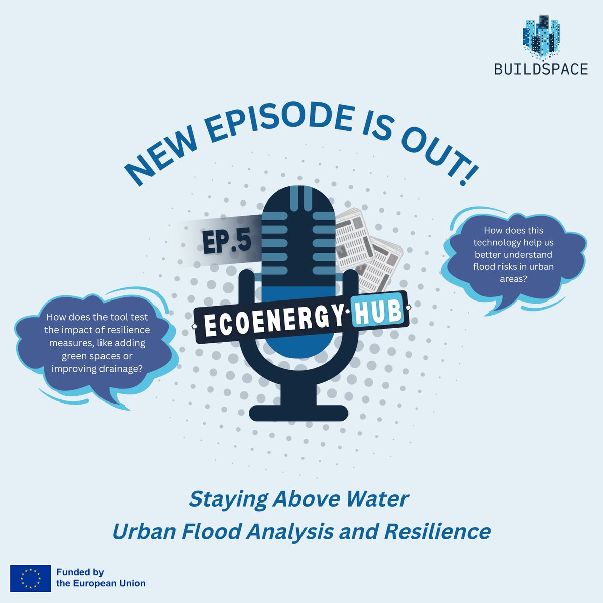 BUILDSPACE_EU's tweet image. 🎉 That’s a wrap on the EcoEnergyHub Podcast!
Explore all 5 of Buildspace’s services transforming cities: energy efficiency, digital twins, climate scenarios, urban heat &amp;amp; flood resilience.

open.spotify.com/episode/0MbJVD…

#EcoEnergyHub #Buildspace