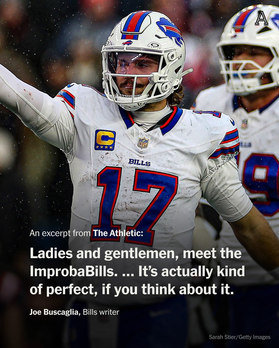 JoeBuscaglia's tweet image. The 2025 Bills somehow did it again with another outlandish comeback.

For a team that searched for its identity amidst lineup uncertainty, they may have finally nailed it down at halftime.

My thoughts on the win, the big picture &amp;amp; the opportunity ahead: nytimes.com/athletic/68897…