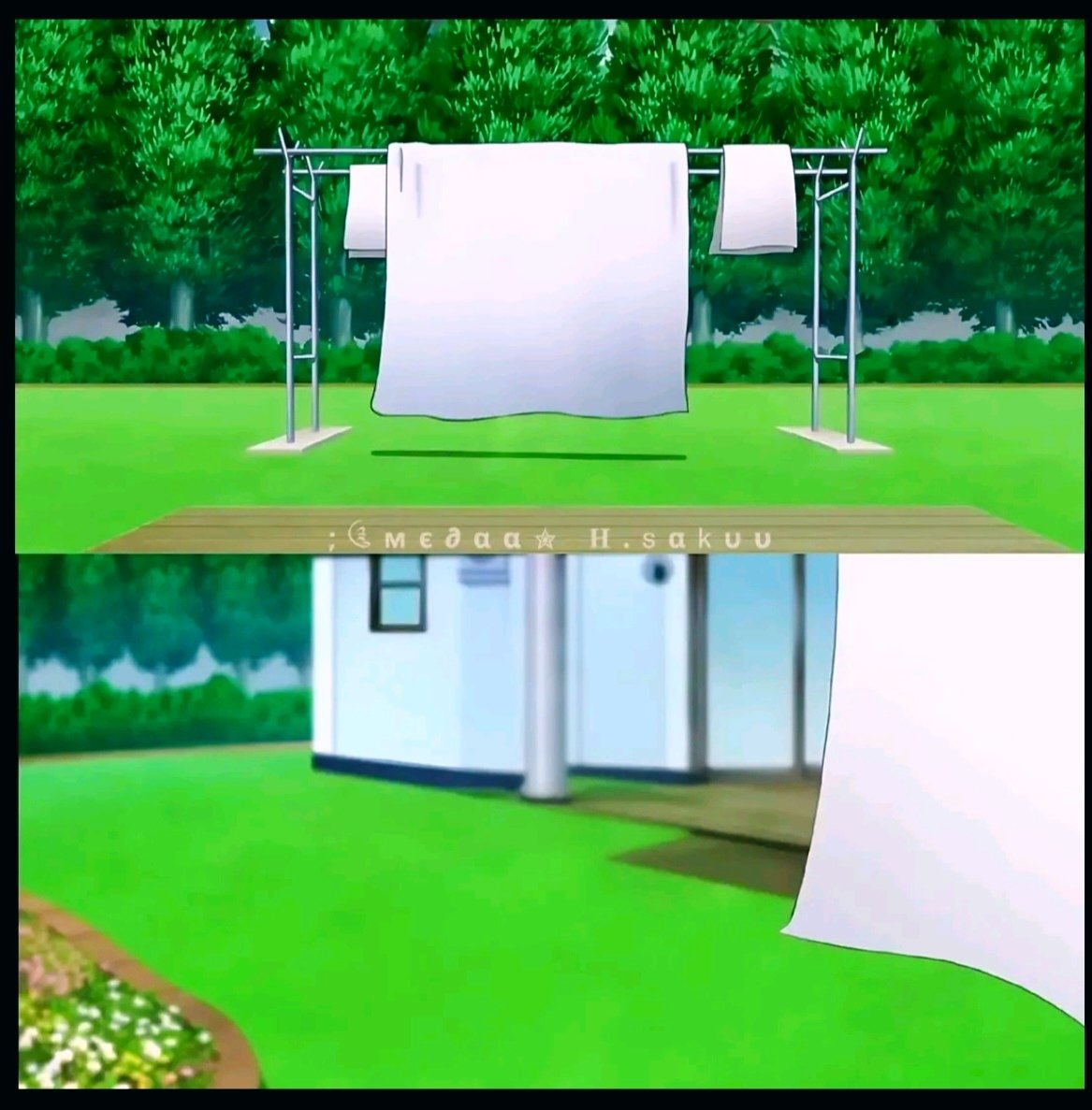 The Uchiha family has three houses, one of them is an apartment and there's a garden 😭