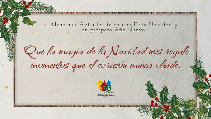 🎄Desde #AlzheimerAvila os enviamos nuestros mejores deseos en estas fiestas.
Que cada gesto, cada sonrisa y cada instante compartido se conviertan en esos recuerdos que abrigan el alma y nos acompañan siempre.