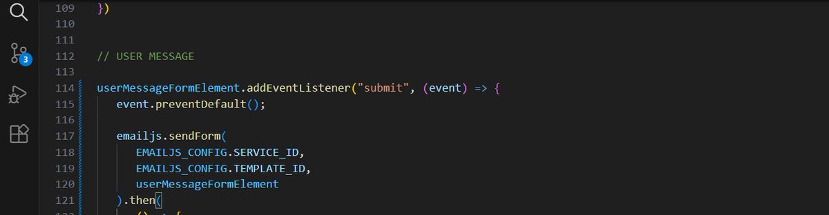 dayonecodes's tweet image. Implemented EmailJS into a contact form, allowing users to deliver emails directly to the site owner instantly, improving engagement and lead capture with no backend setup.