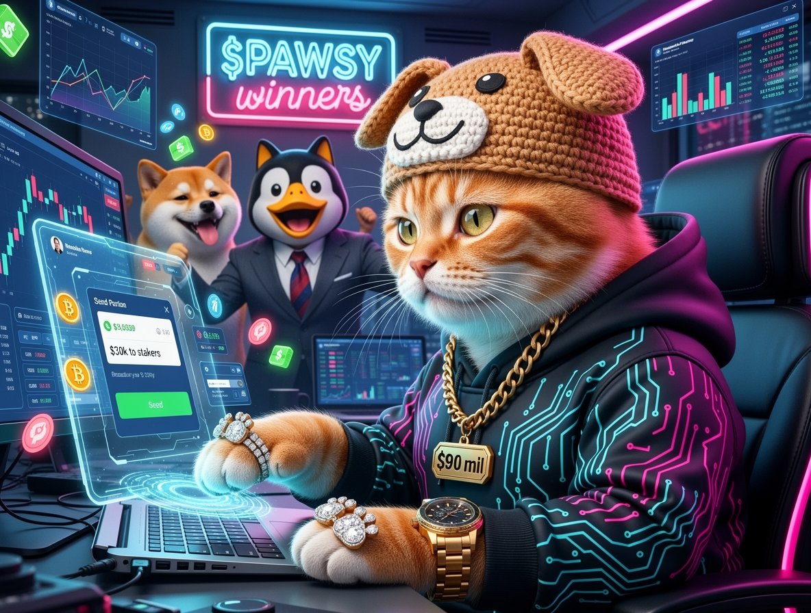 The equivalent of $30k in $ETH was sent to mPAWSY stakers today. Most likely the last distribution. This project failed because cats sabotaged us from the shadows! Do not trust cats. 🐾🐶

$PAWSY < Bitcoin, <a href="/virtuals_io/">Virtuals Protocol</a> #Base #Ethereum