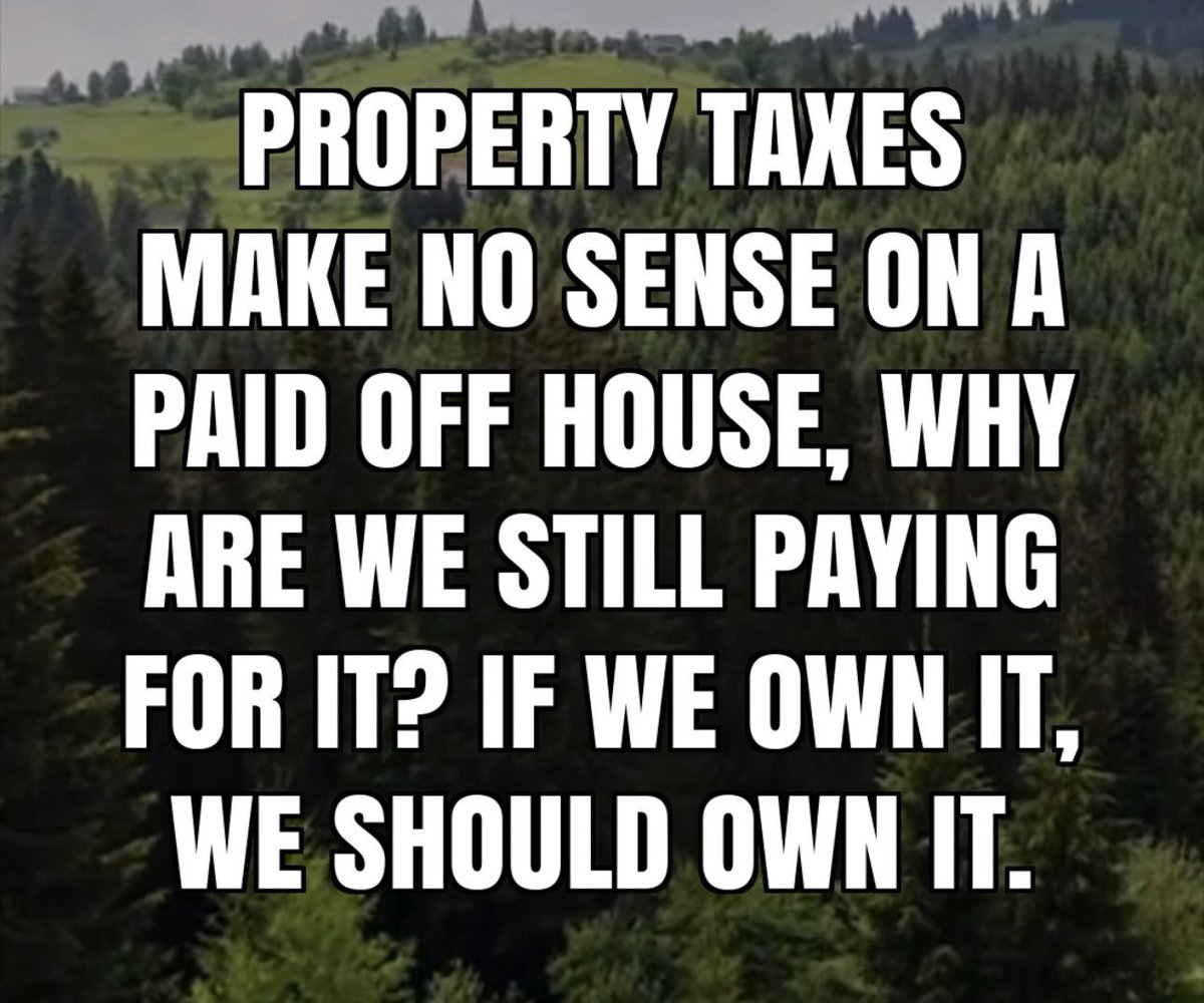 Property tax is a scam.