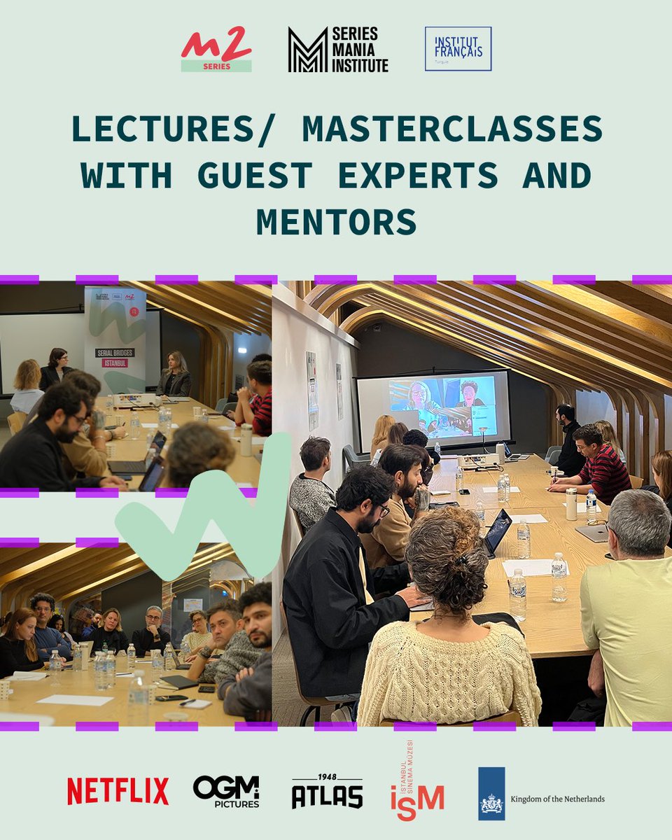 M2FilmLab's tweet photo. Throughout Serial Bridges Istanbul 2025, stories, ideas, and creative perspectives came together. 
Through masterclasses, meetings, and presentations held during the program, we contributed to the development of stories and built new connections. 🤝🌍 Thank you to everyone. 💫 https://t.co/FxvJv0QO55