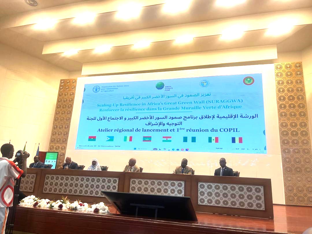 FAOBurkinaFaso's tweet image. Nouakchott | Le projet régional #SURAGGWA est officiellement lancé !
 Le @burkina  prend part à cet important rendez-vous régional aux côtés des pays du #Sahel, pour renforcer la résilience des communautés et des écosystèmes.@FAOBurkinaFaso
@onubf, @grandemuraille