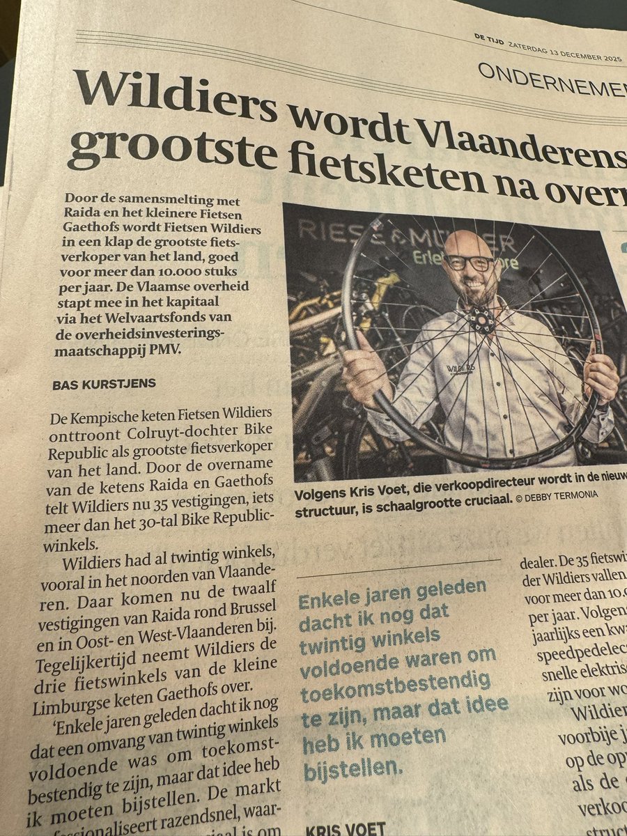 Kan iemand me uitleggen waarom ons belastingsgeld in een fietswinkel wordt gestoken? Ik gun die mens zijn succes natuurlijk, maar wat doet PMV daarin?