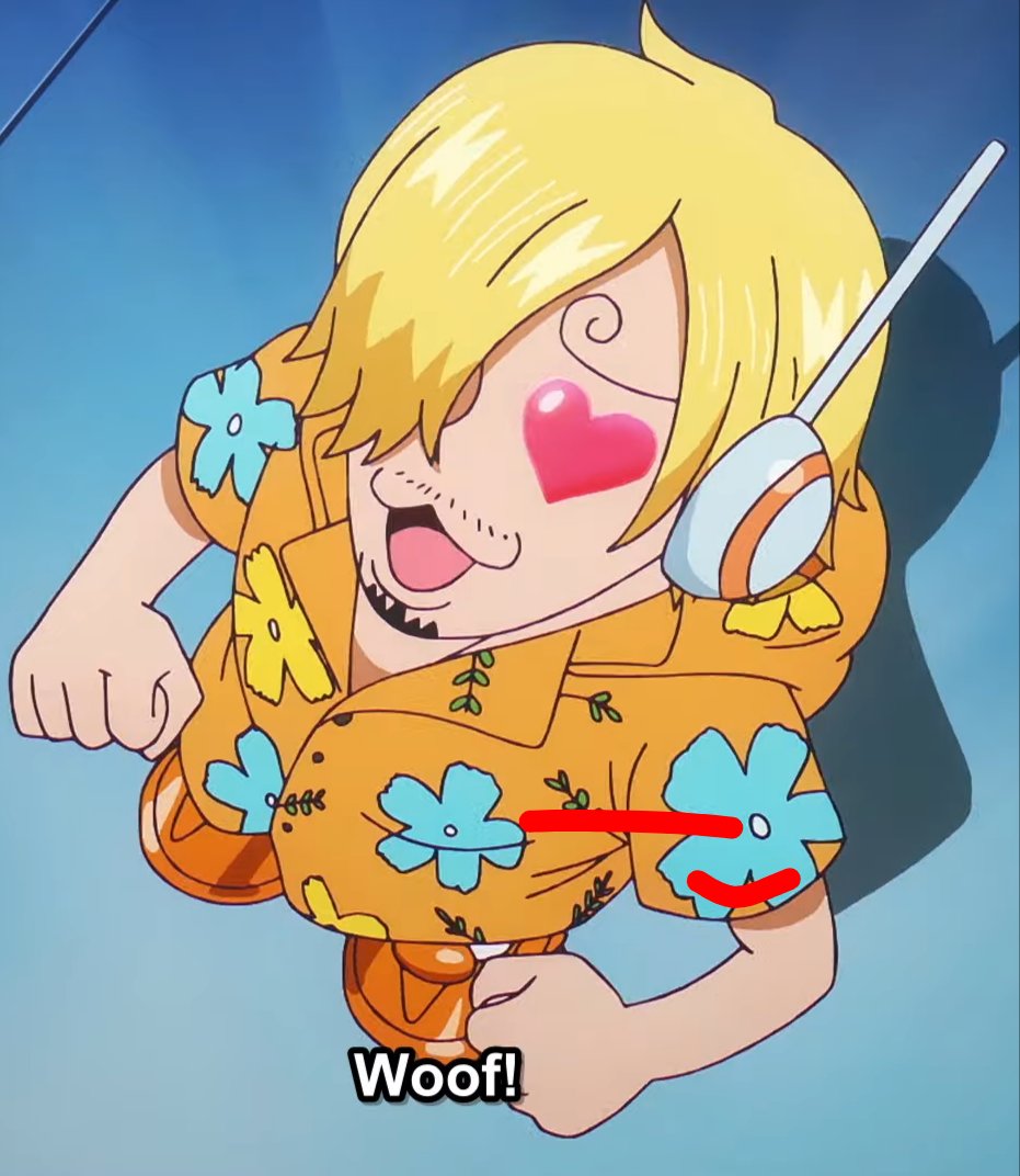 mugiriya's tweet image. the funniest thing still is that Toei absolutely thought they were making Sanji pathetic and aura-less when they made him bark and howl like a little doggy, but the joke’s on them because girls loved that shit!!!