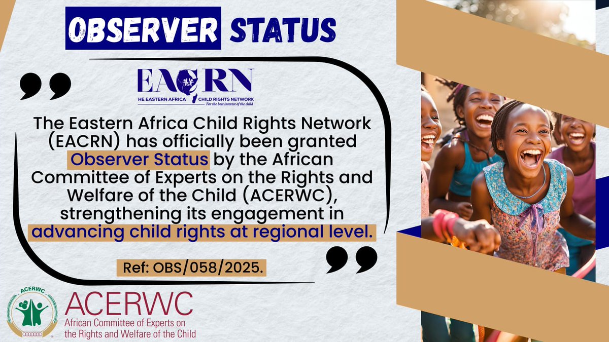 The Eastern Africa Child Rights Network tweet media