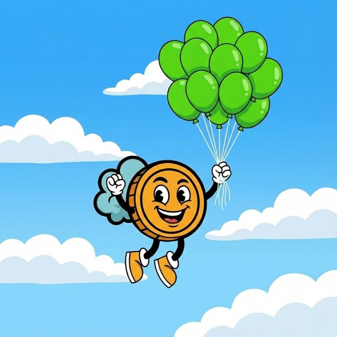 ShartCoin88's tweet photo. No rocket fuel needed today, just pure community vibes lifting us up! 🎈✨ 

$SHARTCOIN to the sky! 🔥😎

#Crypto #Bullish https://t.co/mk6SeAztDe