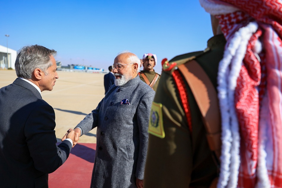 حسان يستقبل رئيس الوزراء الهندي الذي بدأ زيارة عمل رسمية إلى المملكة #الأردن 