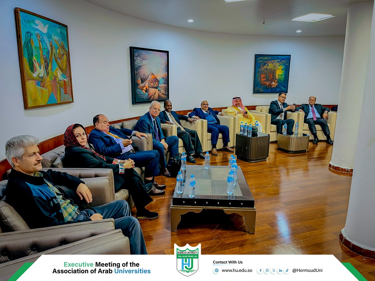 HormuudUni's tweet photo. The Vice-Chancellor of @HormuudUni, Prof. Dr. Abdi Omar Shuriye, participated in the first Executive Council meeting of the Association of Arab Universities. The meeting was hosted by Helwan University in Cairo, Egypt. #HU #AssociationofArabUniversities #HUtoTheWorld #HUCommunity https://t.co/9w9G9lMJ9U