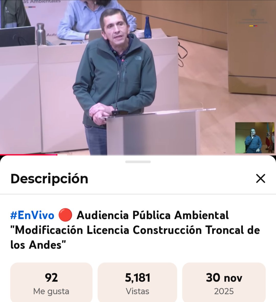 <a href="/IvehtsSoto/">iveht julietta Soto</a> <a href="/ANLA_Col/">ANLA</a> <a href="/CAR_Cundi/">CAR Cundinamarca</a> <a href="/garnglobal/">Global Alliance for the Rights of Nature - GARN</a> <a href="/LacP10info/">#EscazúAHORA | #EscazuNOW | #EscazúAGORA</a> <a href="/STransparencia/">Secretaría de Transparencia</a> <a href="/FiscaliaCol/">Fiscalía Colombia</a> <a href="/PGN_COL/">Procuraduría General de la Nación</a> <a href="/NoticiasUno/">Noticias Uno</a> <a href="/elespectador/">El Espectador</a> <a href="/CLIP_AmericaLat/">El CLIP</a> <a href="/elefantescol/">Elefante Blanco</a> <a href="/RamsarConv/">Convention on Wetlands</a> <a href="/RELE_CIDH/">Relatoría Especial p/la Libertad Expresión (CIDH)</a> <a href="/munozreyesj/">Javier Muñoz Reyes</a> <a href="/DCoronell/">Daniel Coronell</a> <a href="/IVANSERRANOAL/">Iván Serrano</a> <a href="/LigaNoSilencio/">La Liga Contra el Silencio</a> <a href="/cuestion_p/">Cuestión Pública</a> <a href="/manuel_rodb/">Manuel Rodríguez Becerra.</a> <a href="/Periodicodechia/">el Periódico de Chía</a> <a href="/WRadioColombia/">W Radio Colombia</a> <a href="/rediaccion/">Rediaccion. rm</a> <a href="/acciondirekta/">Carlos Nicolás Casas</a> <a href="/igacColombia/">Instituto Geográfico Agustín Codazzi - IGAC</a> <a href="/CundinamarcaGob/">Gobernación de Cundinamarca</a> <a href="/AlcaldiaChia/">Alcaldía de Chía</a> <a href="/inst_humboldt/">Instituto Humboldt</a> <a href="/loretarosselli/">Loreta Rosselli</a> <a href="/LunaEstereoFM/">Emisora Luna Estéreo</a> <a href="/MinAmbienteCo/">MinAmbiente Colombia</a> <a href="/CConstitucional/">Corte Constitucional</a> <a href="/judicaturacsj/">Rama Judicial</a> <a href="/tacundinamarca/">Tribunal Adtvo. de Cundinamarca | TAC</a> <a href="/FNAmbiental/">Foro Nacional Ambiental</a> <a href="/JPBarrientosH/">Juan Pablo Barrientos</a> <a href="/Casa_Macondo/">CasaMacondo</a> <a href="/NachoGomex/">Nacho Gómez</a> <a href="/MongabayLatam/">Mongabay Latam</a> <a href="/AmbientalistaE/">AmbientalistaEcólogo</a> <a href="/CastillMiguel/">Miguel Castillo M</a> <a href="/altereddie/">¿Se lo explico con plastilina?</a> <a href="/AndresR_/">H Andrés Ramírez H</a> <a href="/CNDJ_Col/">Comisión Nacional de Disciplina Judicial</a> *Reporte Especial: 
Audiencia Pública Ambiental: "Troncal de los Andes", celebrada recientemente en Chía Cundinamarca. 
Este evento representó un punto de inflexión en el largo conflicto entre el desarrollo de infraestructura vial y la conservación de ecosistemas en la Sabana de