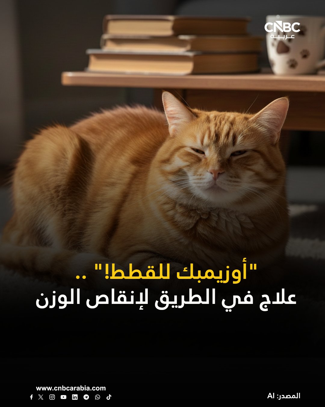 أكثر من نصف قطط العالم تعاني من زيادة الوزن، لكن قد تحصل قريباً على نسختها الخاصة من دواء أوزمبيك. تجارب سريرية لدواء مخصص للقطط لعلاج أمراض من بينها السمنة، وأمراض الكلى، والسكري، حققت نجاحاً. شركة OKAVA Pharmaceuticals المتخصصة في أدوية الحيوانات الأليفة، كشفت أن الدواء واسمه OKV-119، يُغرز أسفل الجلد مباشرة ويعمل مفعوله تدريجياً لمدة تصل لـ6 أشهر 