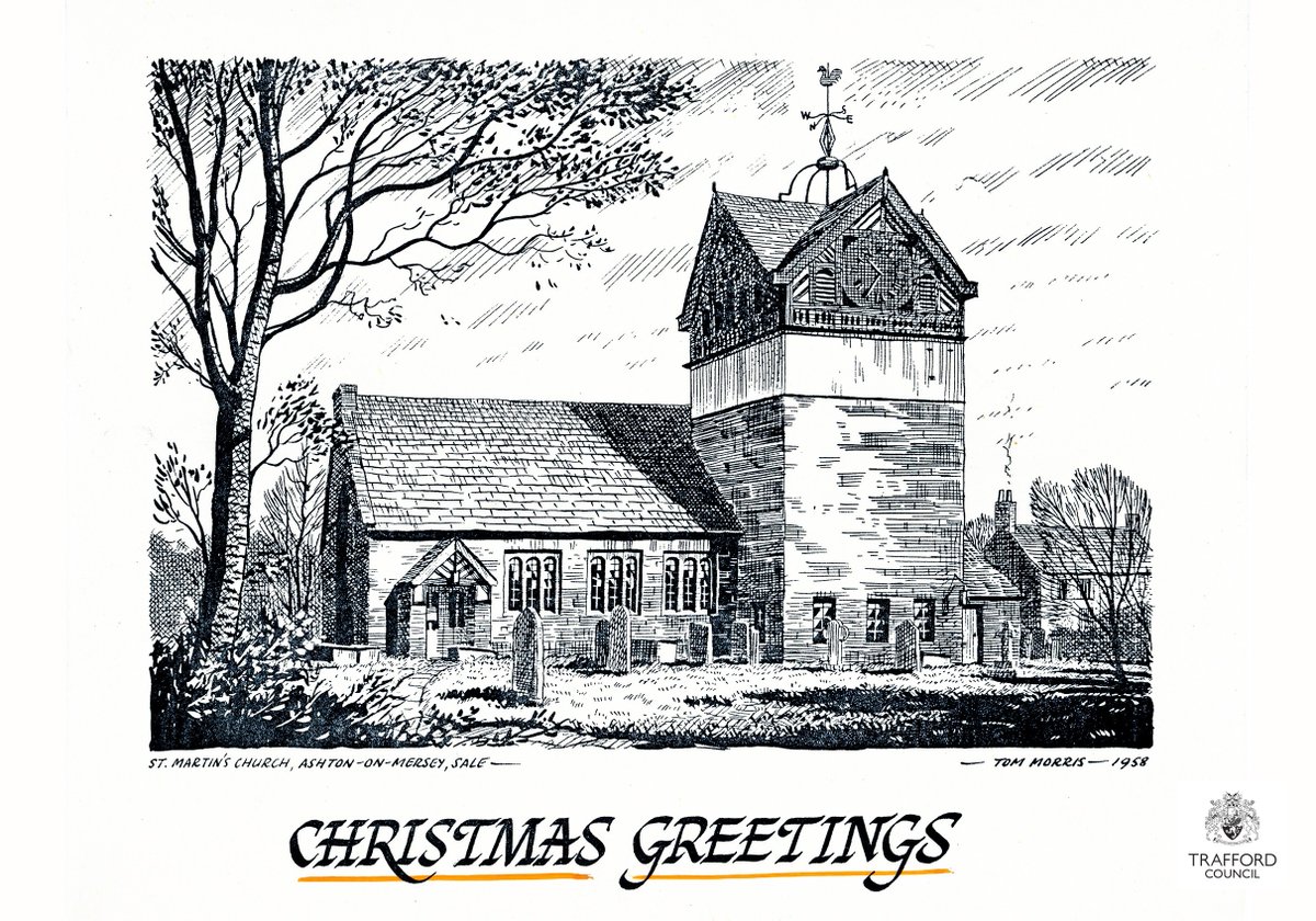 𝟐𝟎𝟐𝟓 𝑨𝒓𝒄𝒉𝒊𝒗𝒆 𝑨𝒅𝒗𝒆𝒏𝒕 𝑪𝒂𝒍𝒆𝒏𝒅𝒂𝒓 
𝐃𝐚𝐲 1𝟔
St Martin's Church Ashton upon Mersey c1960s Trafford Local Studies collection, cat. ref. 96265469
Drawing by Tom Morris
Follow along and share your memories 
#ashtonuponmersey #christmas #adventcalendar #advent