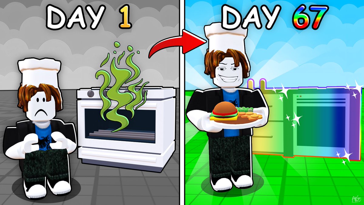 HIGH QPTR/CTR Thumbnail I did for for a Cooking game! 👨‍🍳 🥘 

👉🚀DM me now and INCREASE your games stats today: atgtgfx

Likes and RTs are appreciated 💙

#ROBLOX #RobloxDev #robloxGFX #robloxart