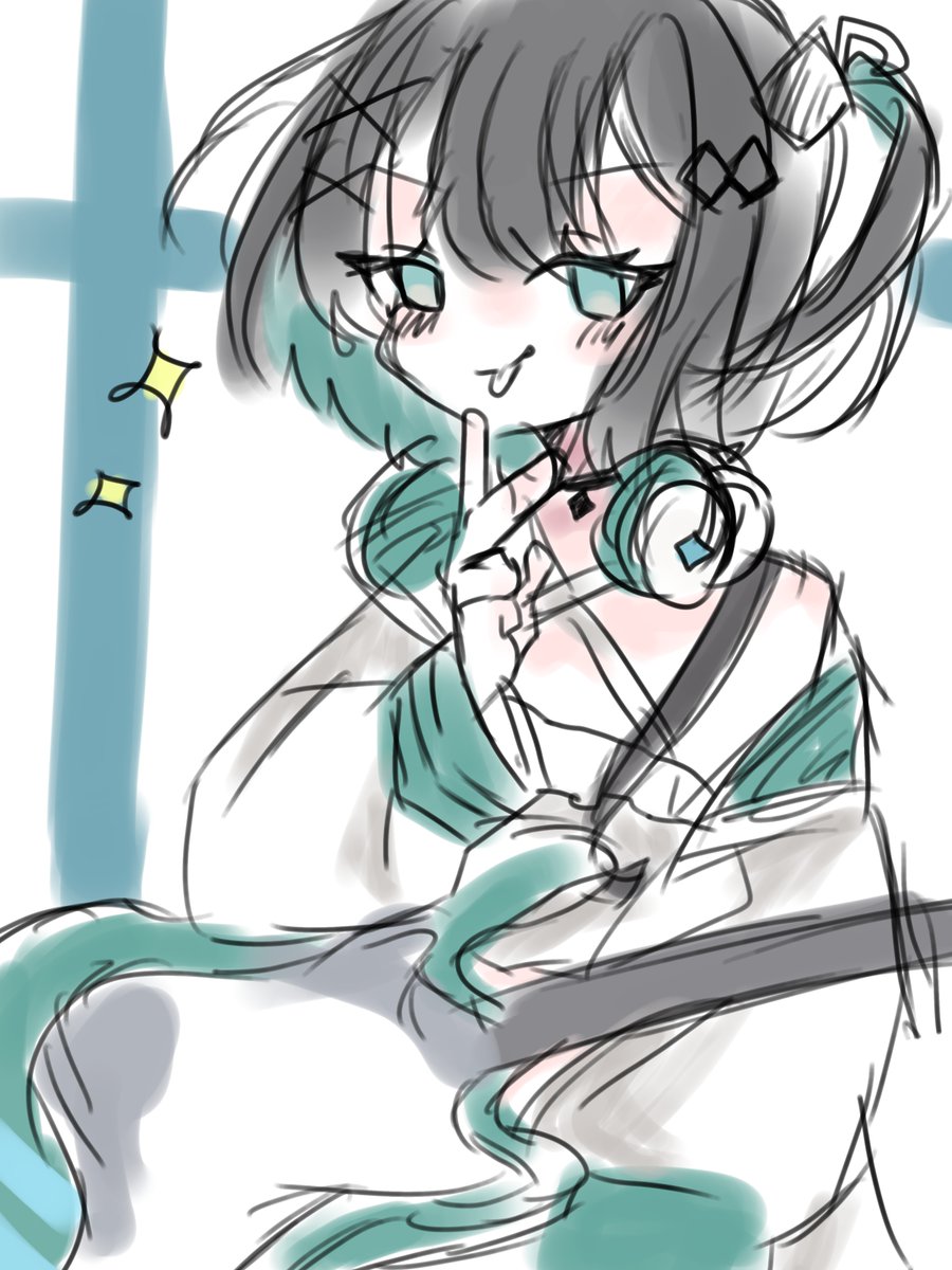 asas217281's tweet photo. からーらふ！ののちと、衣装チェンジ！！色ついたら意外と雨夜さんかもww
#てるてるぼう図 https://t.co/G7LGlyjO3D