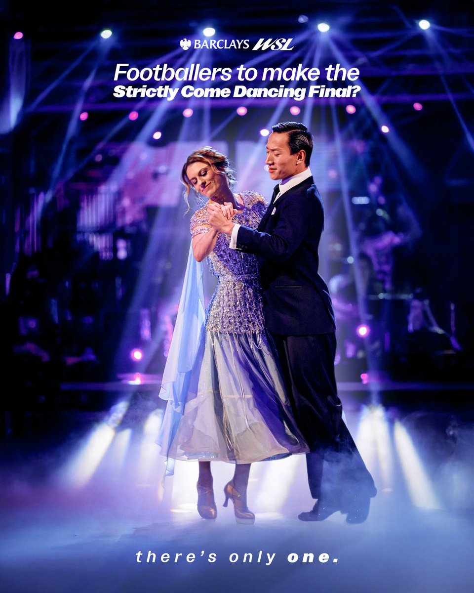 BarclaysWSL's tweet image. ONE OF ONE.

We're all so proud of you and your representation of the footballing world throughout your @bbcstrictly journey so far, Karen 💜

#BarclaysWSL