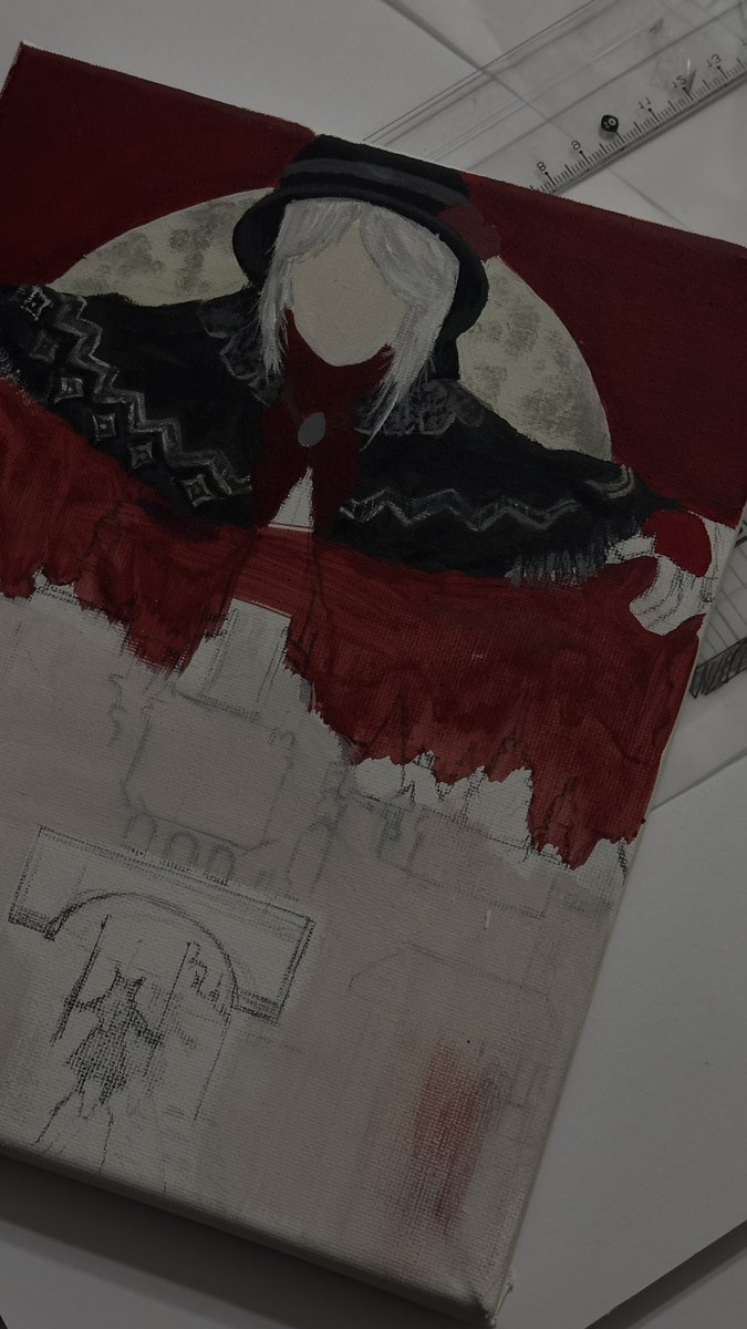 Just found this in my closet 
Unfinished bloodborne canvas🥀