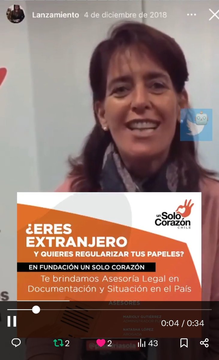 Janet90476632's tweet image. María Pía Adriazola, la primera Dama que trabaja en fundacion Un Solo Corazón que invitaba a inmigrantes a regularizar sus papeles en La fundación..