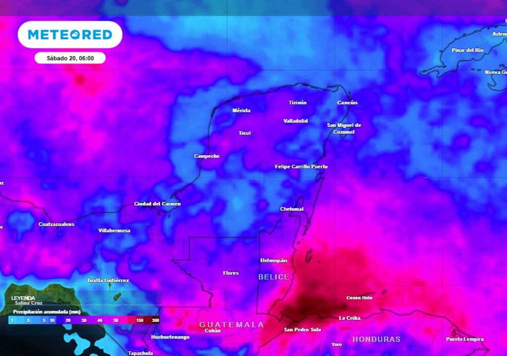 Para los próximos días, el #FrenteFrío21 y su masa de aire polar🥶, dejarán bajas temperaturas sobre la #PenínsuladeYucatán 🧣, además de propagación de nubosidad 🌧️ y vientos moderados.

Los detalles con Juan Antonio Palma en ⬇️f.mtr.cool/ezwhhboxgw