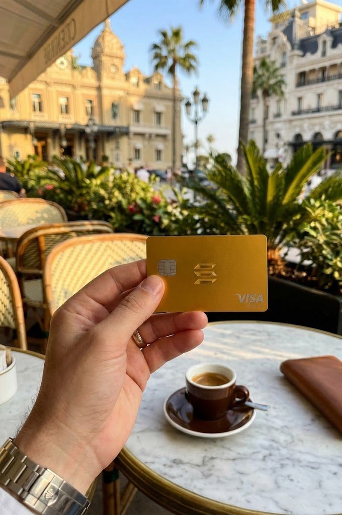 SNPFocus's tweet image. When the card matches the lifestyle. 

Golden hour in Monaco with the essentials. ☕️✨

Only possible with @KASTxyz