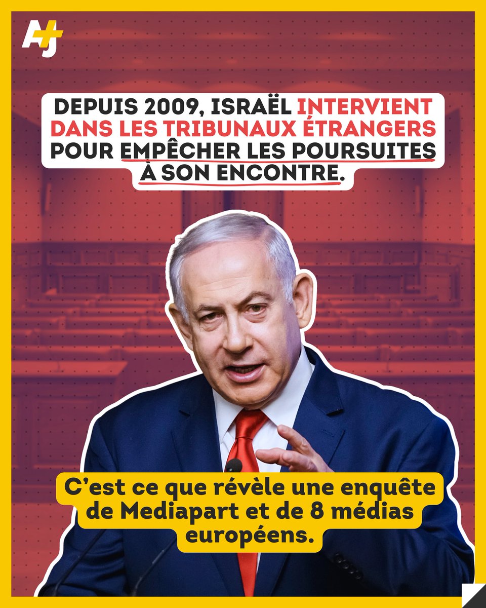 Mediapart et 8 autres médias européens révèlent, dans une enquête intitulée “Israel Files”, que le gouvernement israélien utilise depuis 2009 une stratégie pour neutraliser toute procédure judiciaire engagée à son encontre à l’étranger.