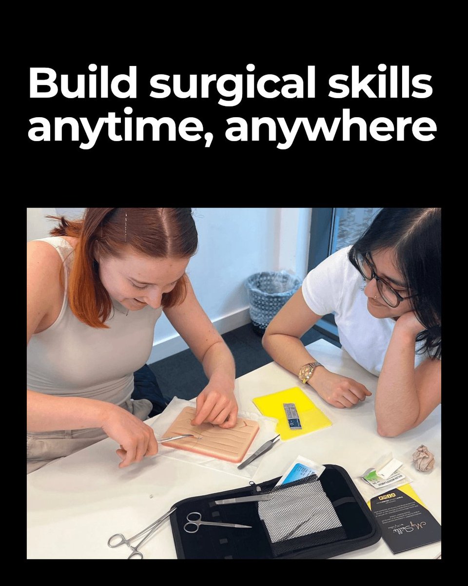 MySuture's tweet image. Join a community where surgical skill excellence is the standard. MySuture™ offers premium suture practice kits designed by surgeons for future surgeons. Practise with realistic tools anytime, anywhere. Ready to raise your skills? Start practising today.