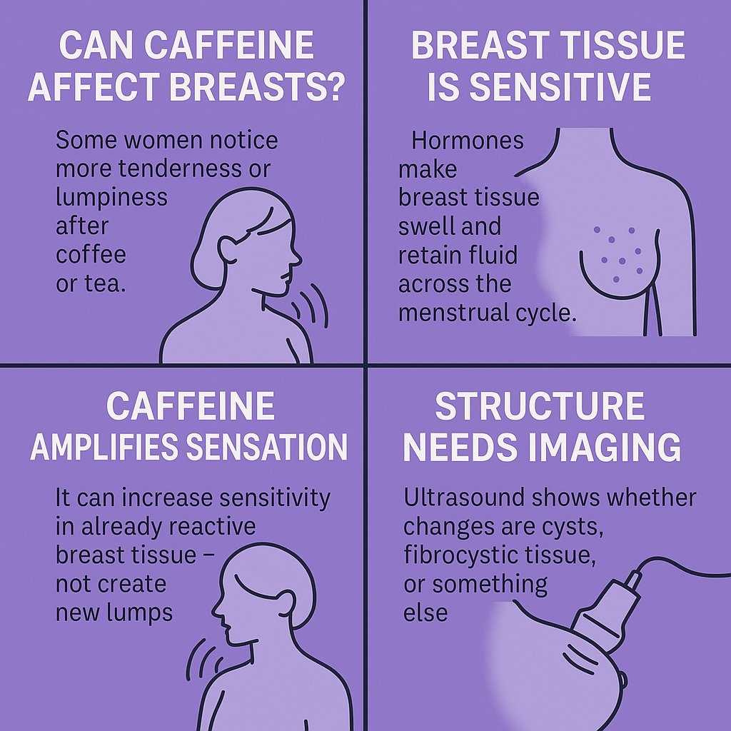 HercareScans's tweet image. Caffeine can heighten sensitivity in already reactive breast tissue.

If it feels different than usual, a scan gives clarity.

#BreastPain #FibrocysticBreasts #BreastScan #WomensHealth #Bengaluru