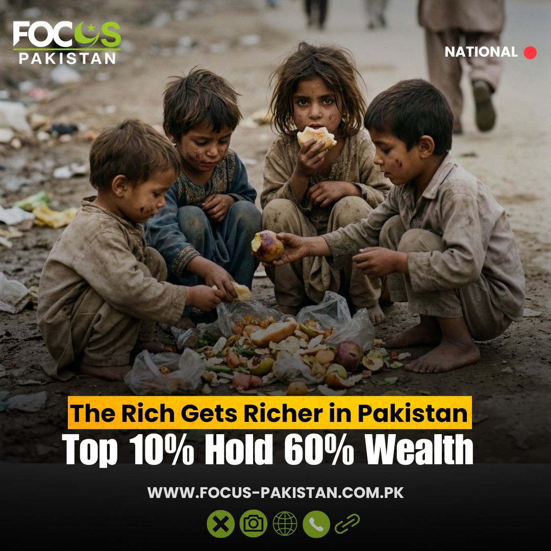 Focusp_official's tweet photo. Wealth inequality in Pakistan continues to deepen, with the country’s richest citizens pulling further ahead.
https://t.co/F0pE1AXF4o
#WealthInequality #PakistanEconomy #IncomeGap #EconomicReport #WorldInequalityLab
#EconomicDisparity #SocialInequality https://t.co/HoOgVjsGec