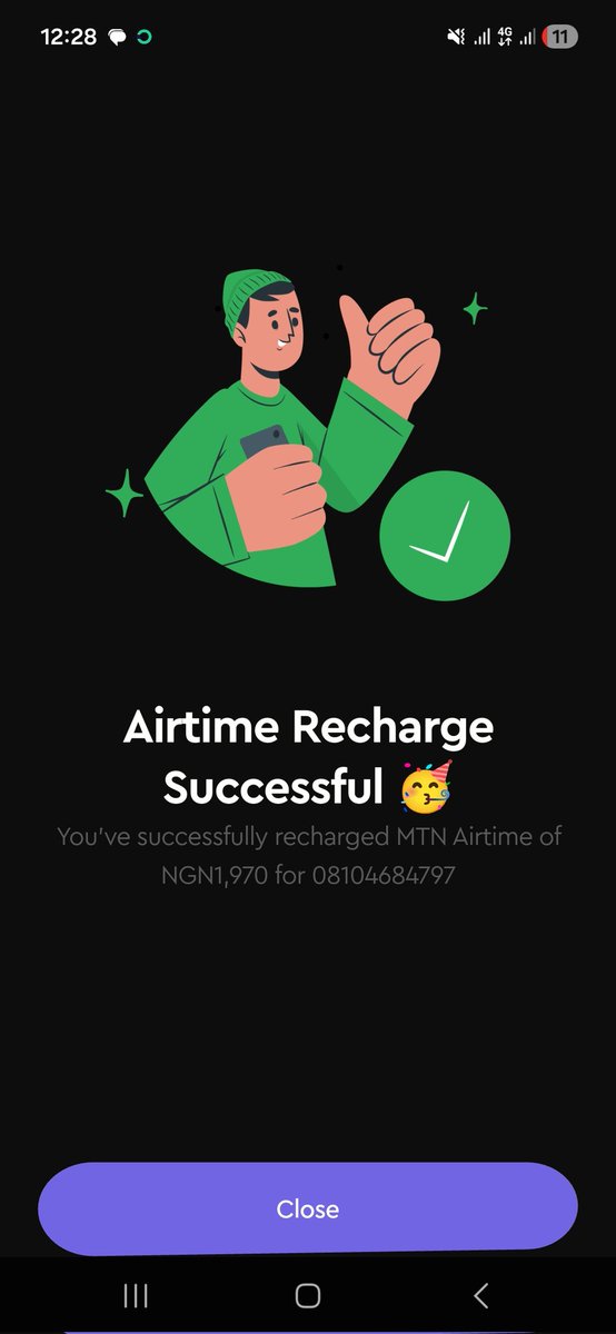 ■Add Money: I decided to credit my ridima account from my bank account and it went through without stress.

■Pay Bills: I also got MTN airtime worth N1970 which was credited almost instantly.

#RidimaBounty