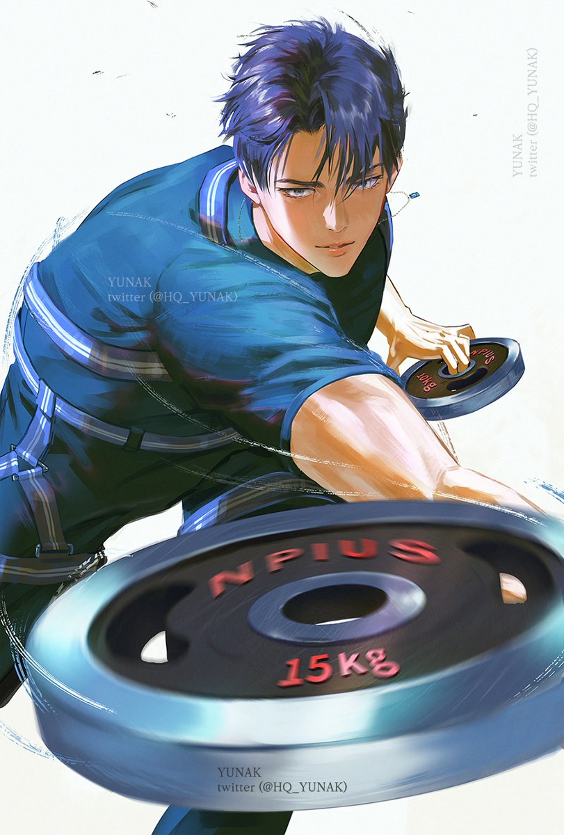 15kg짜리 바벨 플레이트를 한 손으로 집어던지는 남자…